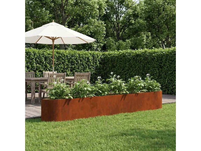  Jardinière - jardin surélevé acier patiné 300 x 40 x 40 cm acier  - Conforama B