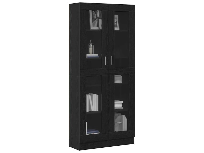  Bibliothèque 4 niveaux, armoire à livres 82,5 x 30,5 x 185 cm bois d'ingénierie  - Conforama C