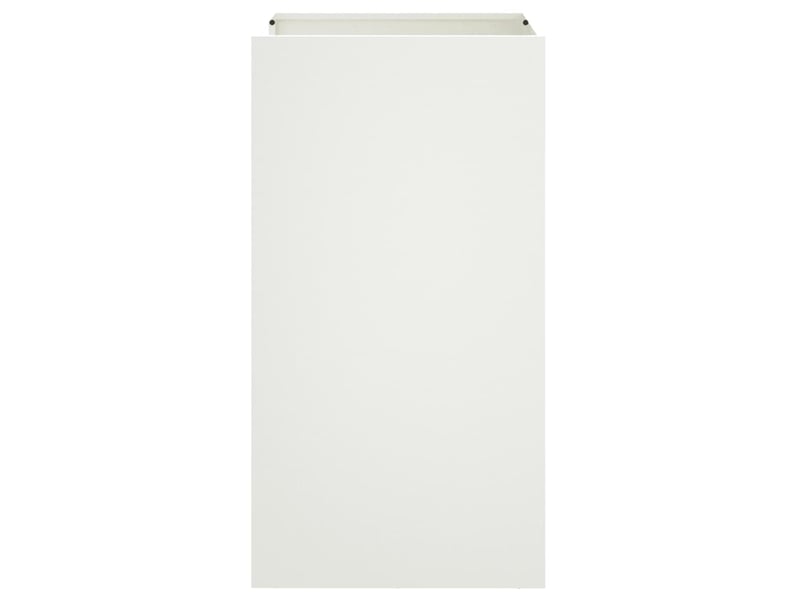  Jardinière - bac à fleurs blanc 42x38x75 cm acier  - Conforama D