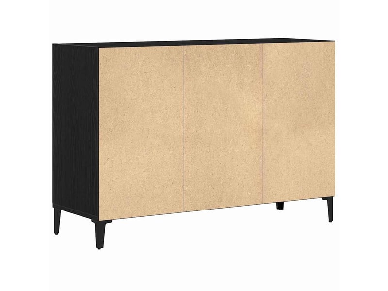 Buffet - bahut - meuble de rangement chêne noir 103,5 x 35 x 70 cm bois d'ingénierie - Conforama E