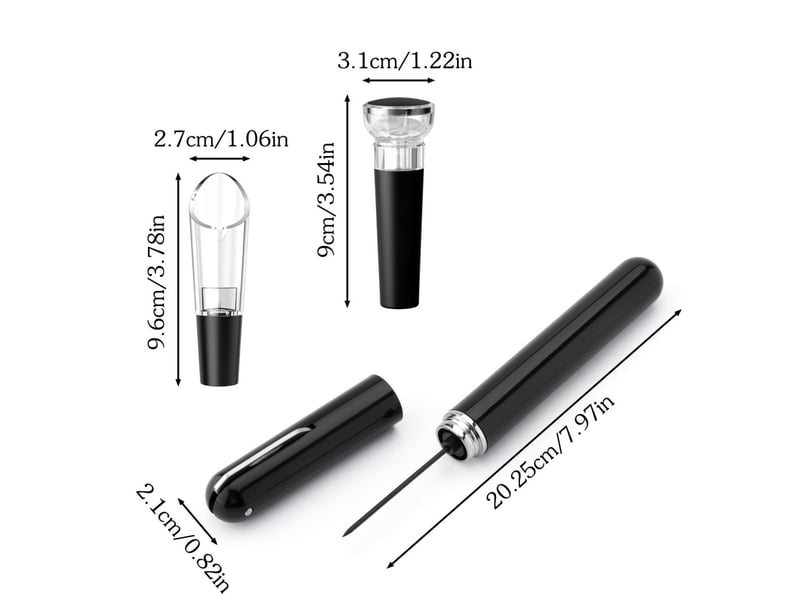  Kit accessoire vin ouvre bouteille, ouvre bouteille de vin, verseur pour le vin, obouchon à vide, ensembles d'accessoires pour vin avec ouvre-lapin  - Conforama B