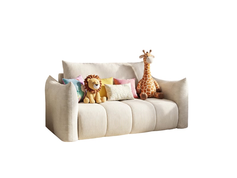 Canapé américain flo, avec fonction couchage, pour enfants, poso, beige (100)  - Conforama A