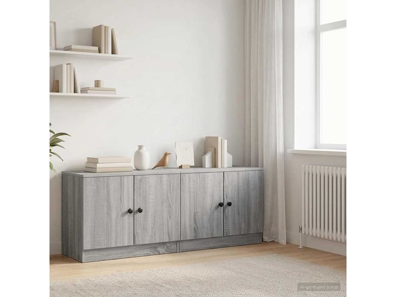 Table de chevet - table de rangement pour lit mezzanine 2 pièces sonoma gris - Conforama B