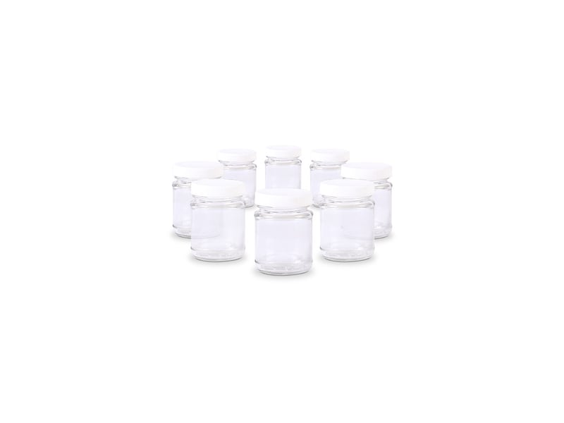 Pot de yaourt en verre avec couvercle à visser, x8  80155 pour yaourtière  - Conforama A