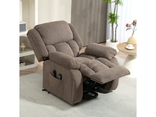 Fauteuil fixe  <strong></strong> Velours marron