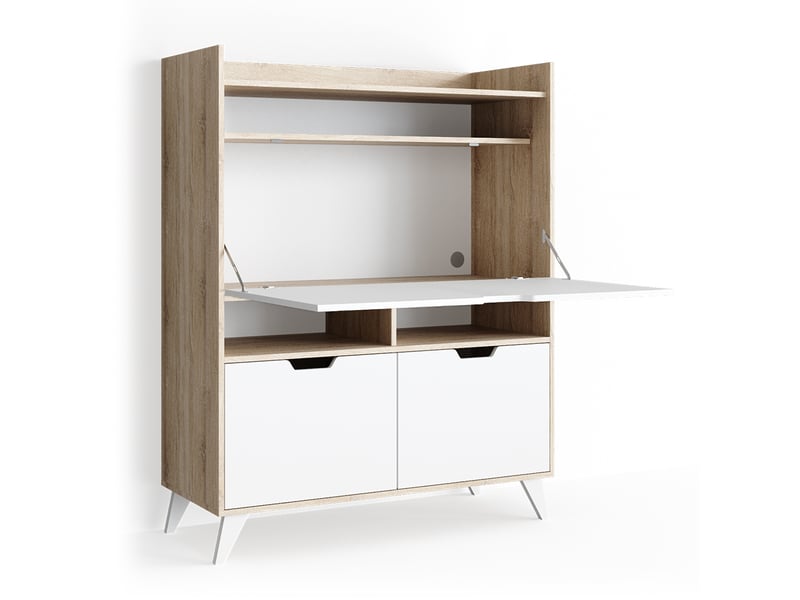 Caisson roulant Gwendolyn, Blanc, 40 x 36 cm avec 4 tiroirs, Vicco