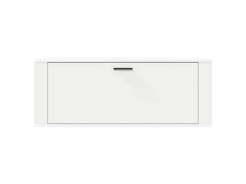  Meuble à chaussure, armoire à chaussures murale blanc 100x35x38cm bois d'ingénierie  - Conforama E