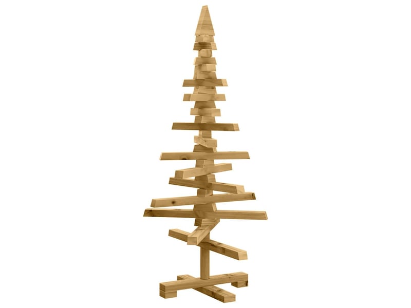  Arbre de noël, décoration de noël en bois kotka bois de pin massif cf61725  - Conforama A