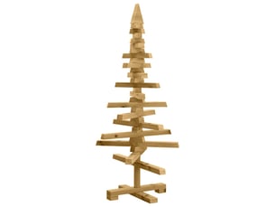 Arbre de noël, décoration de noël en bois kotka bois de pin massif cf61725