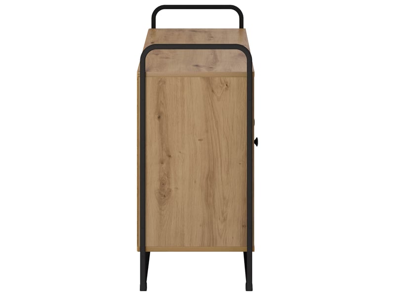  Buffet salon, buffet de rangement chêne artisanal 102x35x75 cm bois d'ingénierie shl55467  - Conforama E