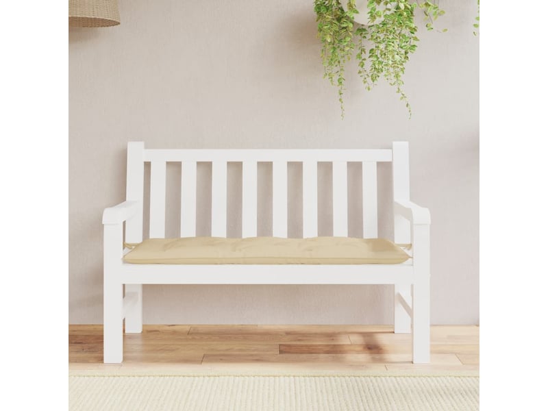  Coussin de banc de jardin, coussin d'assise beige 120x50x7 cm tissu oxford cf52652  - Conforama C