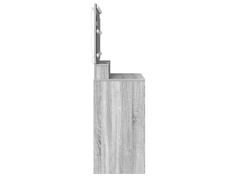  Coiffeuse, table de toilette gris sonoma 100x41x135 cm  - Conforama E