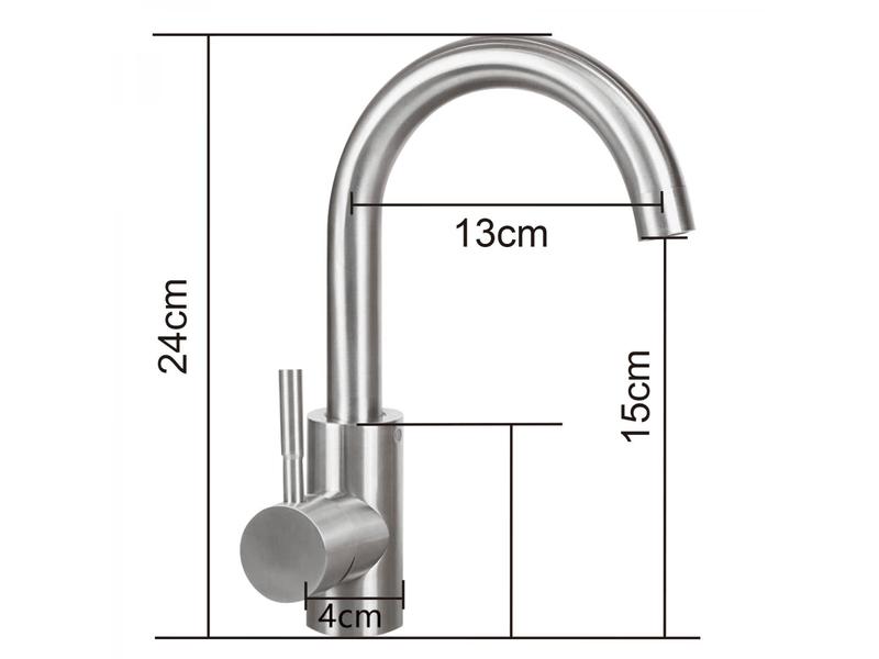  Nettlife mitigeur de lavabo chrome inox, haute pression  - Conforama D