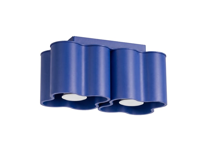  Plafonnier ovio 2 outremer gu10 aluminium moderne 12x24.5x12cm SL.3359 - Conforama A