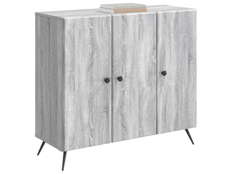 Buffet - bahut - meuble de rangement sonoma gris 89 x 34,5 x 80 cm bois d'ingénierie - Conforama C