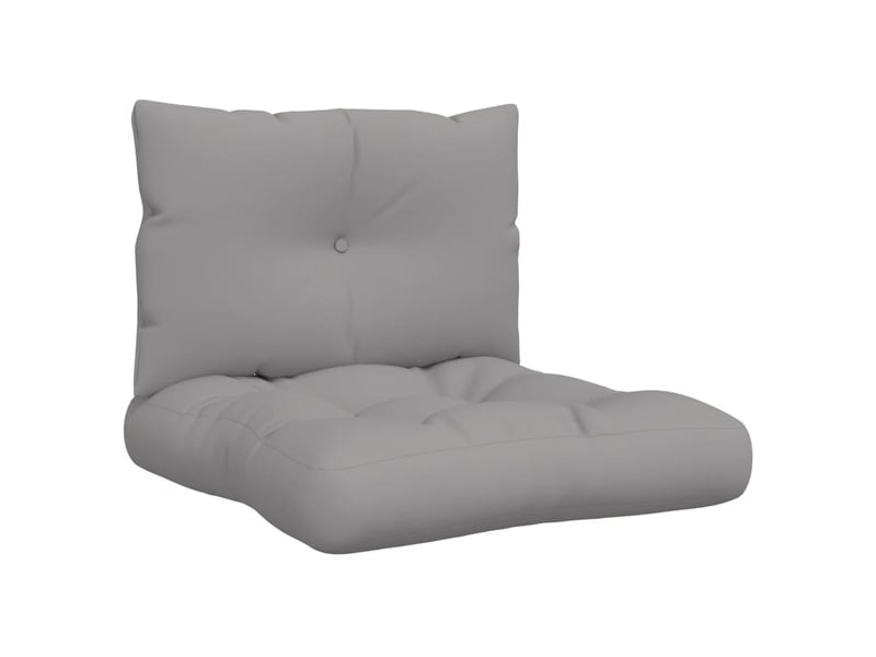  Lot de 2 coussins de palette, coussins de canapé gris tissu cf59532  - Conforama A