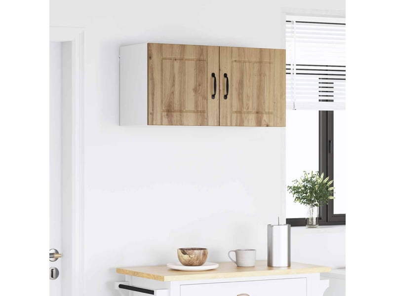Armoire de cuisine 2 pcs chêne artisanal bois d'ingénierie shl8917 - Conforama D