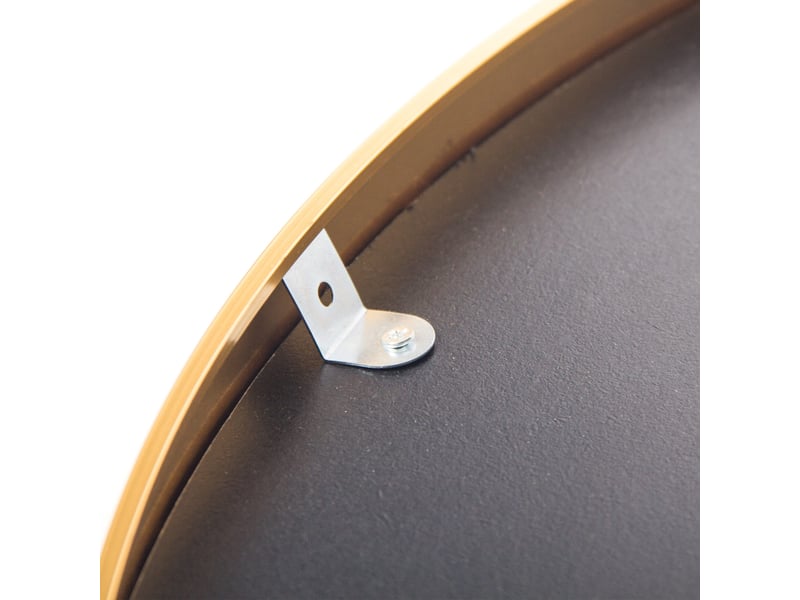  Miroir sur pied pleine longueur 165×60 cm, cadre aluminium doré brossé, arqué, chevalet amovible, fixable au mur  - Conforama E