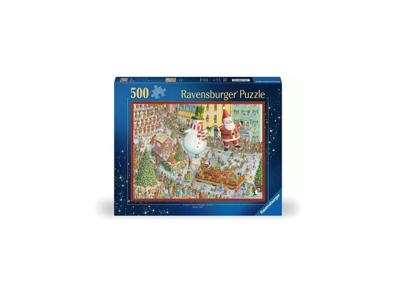  Puzzle 500 pieces scene de fete hiver avec formes de pieces uniques RAV1747759269338 - Conforama C