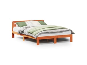 Lit 2 places 135x190 cm    coloris marron