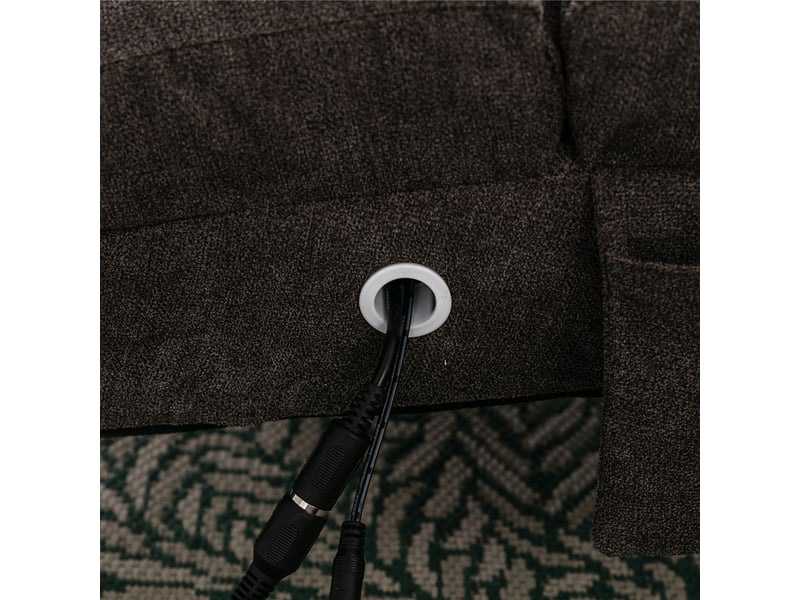 Fauteuil relaxant fixe en lin, massage à vibration douce, dossier ergonomique inclinable, pour salon et chambre  - Conforama E