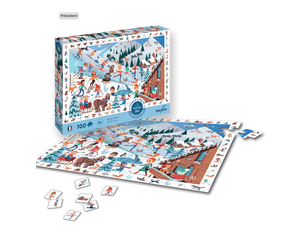 Puzzle cherche et trouve 100p sports d'hiver