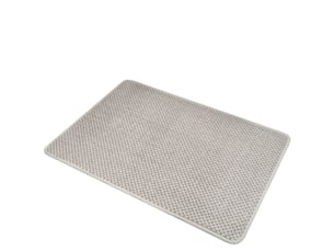 Tapis de bain en chenille antidérapant - 43,2 x 61 cm - beige