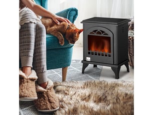 Cheminée bioéthanol sur pieds avec réservoir 1,2 l, environ 3 h de durée de couverture combustion 25 m² 41 x 25 x 54 cm