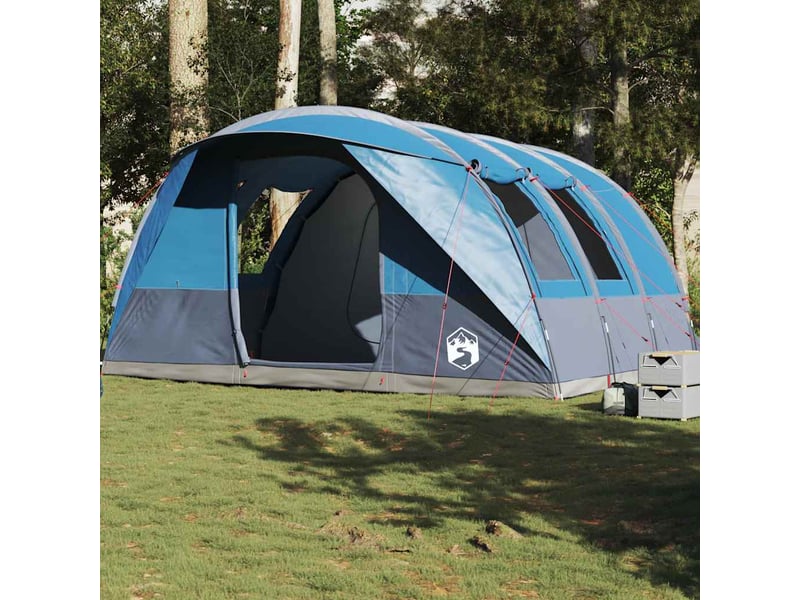 Tente de camping, tente tunnel 5 personnes bleu imperméable shl95317 - Conforama B