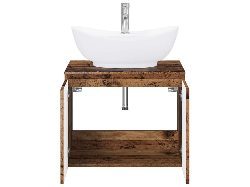 Ensemble de mobilier de salle de bain bois ancien cf64606 - Conforama C