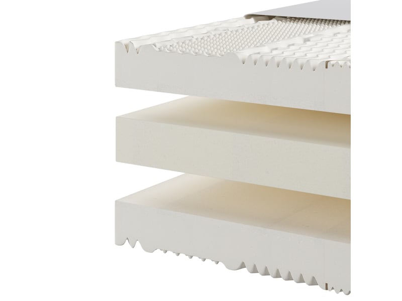  Matelas en mousse froide modenvie 160 x 200 cm 7 zones réversible h2 h3 20 cm blanc  - Conforama E
