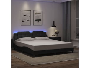 Lit 2 places 180x200 cm coloris noir
