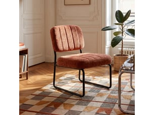Fauteuil fixe <strong>SICAAN</strong> <strong>PAOLA</strong> Tissu rouge vendu A l'unité