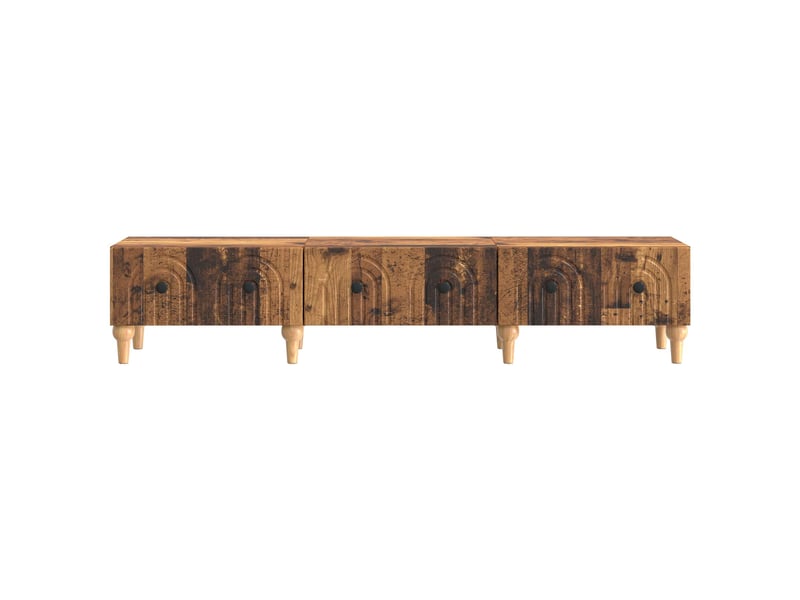  Meuble tv - banc tv - meuble de rangement bois ancien 147 x 34,5 x 30 cm bois d'ingénierie  - Conforama E