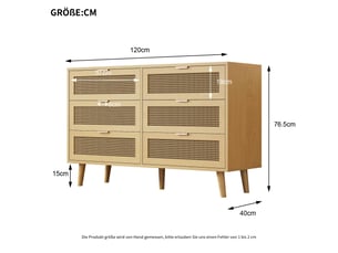 Chiffonnier    <strong></strong> <strong></strong> coloris naturel