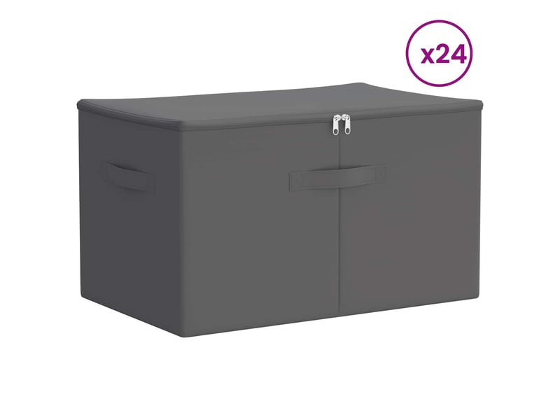  Boîte de rangement 24 pcs tissu intissé 55x35x32 cm 61,6 l shl40264  - Conforama C