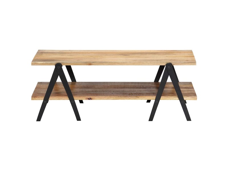  Table basse - table de salon - table à thé 115x60x40 cm bois de manguier massif  - Conforama C