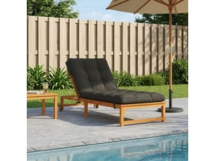 Coussin de transat, coussin pour bain de soleil vianen 100 % polyester anthracite cf56252