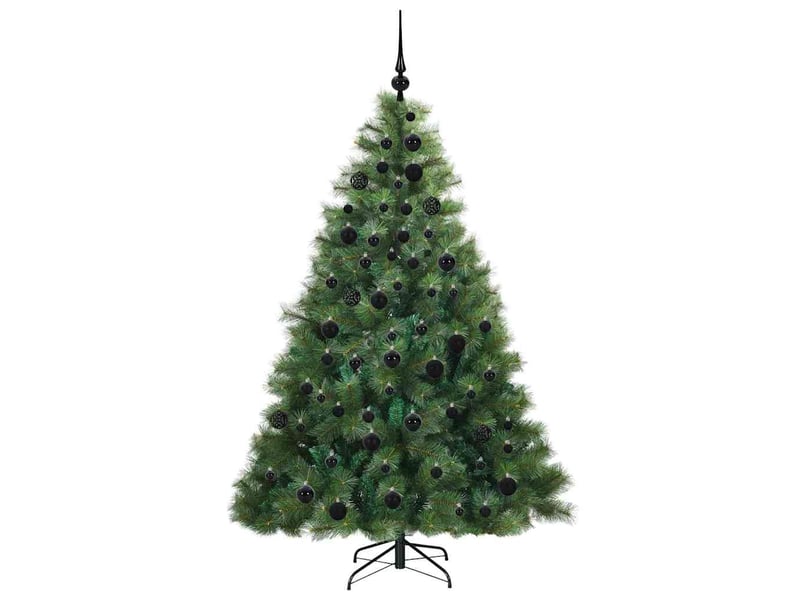  Sapin de noël artificiel, arbre de noël avec 300 led vert 180 cm pe et pvc shl1820  - Conforama D