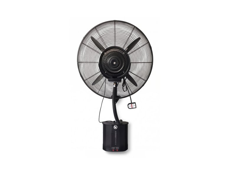  Ventilateur brumisateur mural noir 75 cm - 280 w - réservoir 13 l - grande puissance de rafraîchissement  - Conforama A