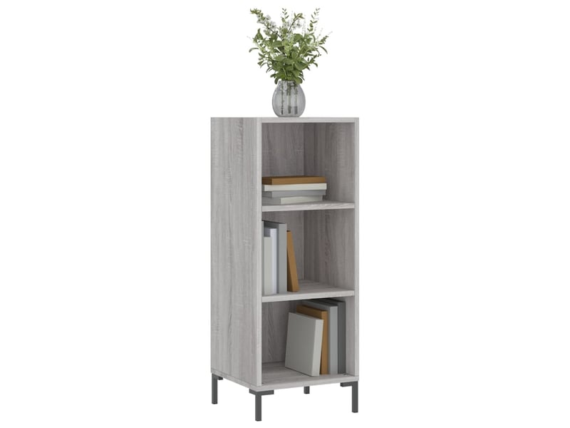  Buffet - bahut - meuble de rangement sonoma gris 34,5x32,5x90 cm bois d'ingénierie  - Conforama C