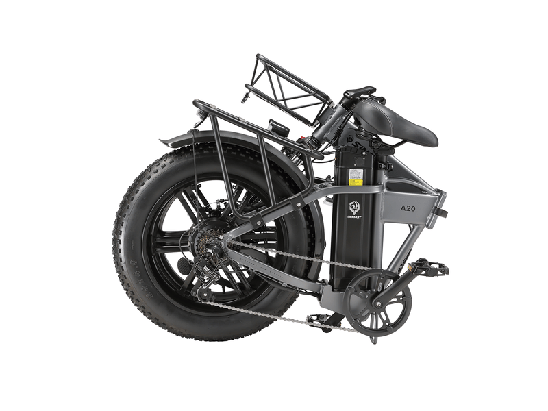  Vélo électrique pliant sinohon a20, pneus larges 20 po, 1050wh batterie, gris  - Conforama B