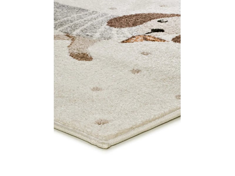 Tapis enfant chiens saucisses intérieur blanc, 120 x 170 cm 51379 - Conforama C