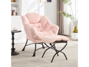 Fauteuil fixe  <strong></strong> Tissu rose
