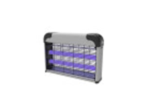 Fabrilamp diablo destructeur d'insectes électrique 20 w, 2 tubes uv, portée 40 m2, gris et noir