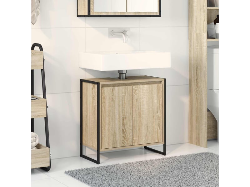  Cabinet de salle de bain sonoma 60x30x60 cm  - Conforama B