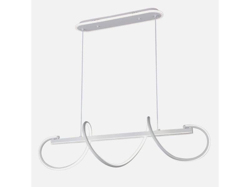  Fabrilamp yupi, suspension, moderne, led, 149 w, 13572 lm, 3000-4000-6000 k, blanc, 50-100 x 97 x 25 cm 249292001 - Conforama C