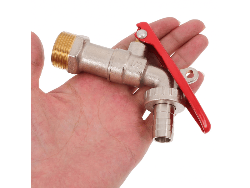  Robinet de jardin verrouillable en laiton 34 à haut débit, résistant au gel système de verrouillage sécurisé pour arrosage extérieur  - Conforama B