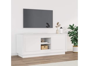 Meuble tv coloris blanc 102 cm <strong></strong>  <strong></strong>