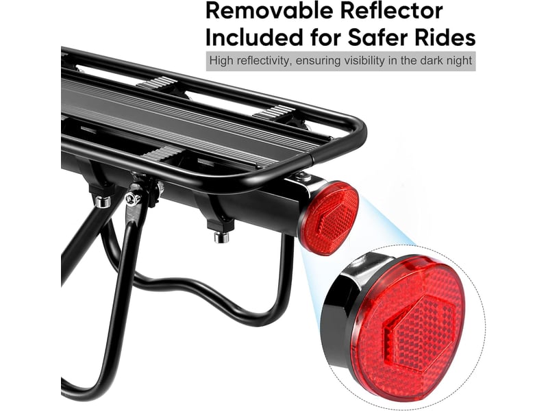  Porte-bagages de vélo arrière à libération rapide – charge max 60 kg  - Conforama C